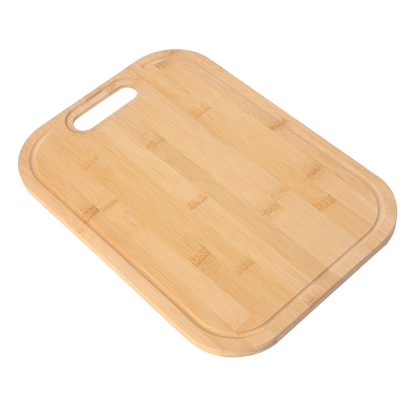 Bamboo Cutting Board with Handles Slots and Hanging Holes - Click Image to Close