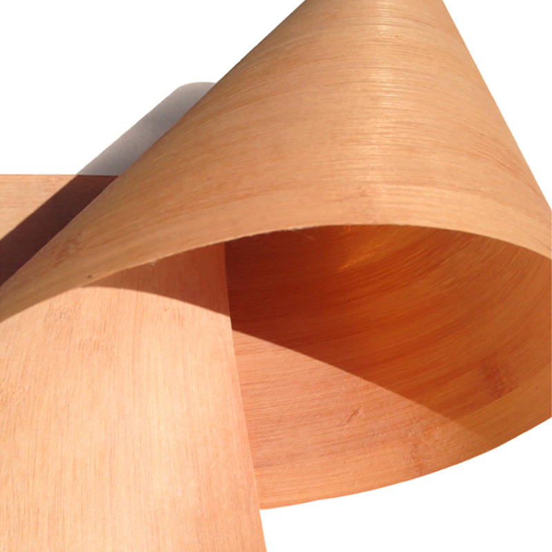 natural solid wood veneer carbonize moso bamboo veneer 3-5mm OEM - Click Image to Close