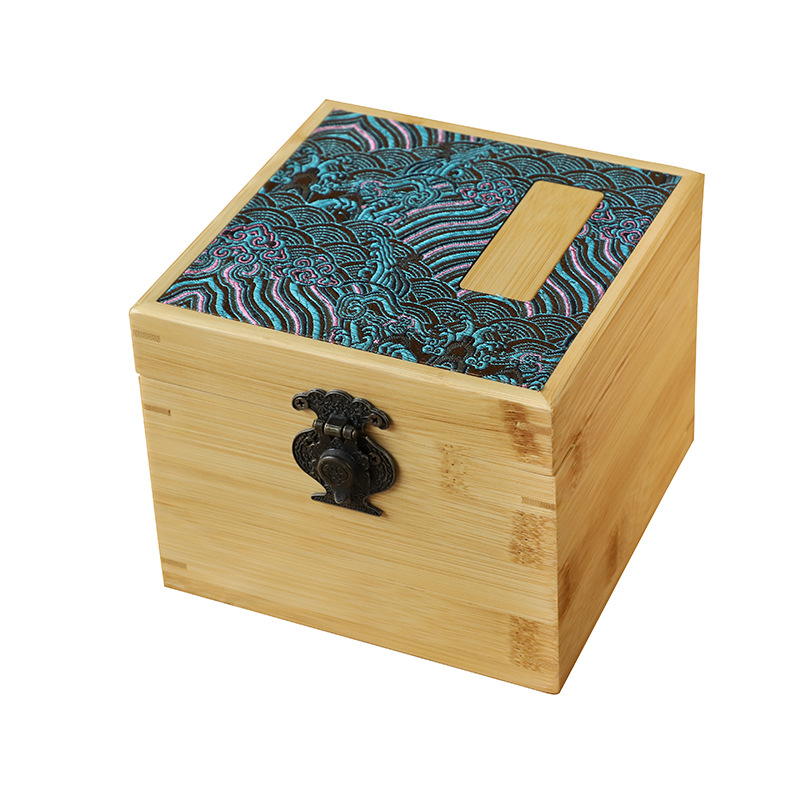 Custom gift box Bamboo organizer storage boxes factory china - Click Image to Close