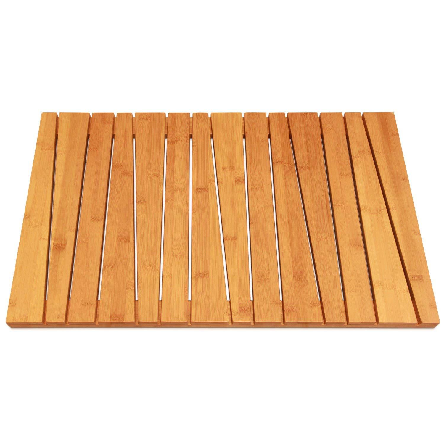 Non-Slip bamboo floor mats sturdy bathroom shower bath mat - Click Image to Close