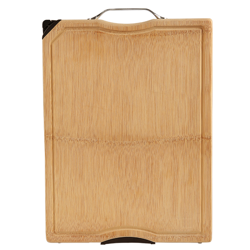 Bamboo Cheese Cutting Board Chopping Blocks WIit Knife Shapper - Click Image to Close