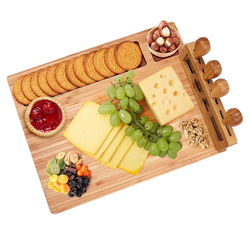 Extra Large Bamboo Cutting Cheese Board and Serving Tray