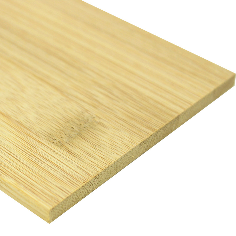 Sigle ply horizontal bamboo furniture board flat nature factory