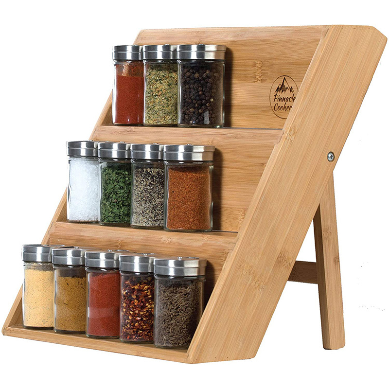 Wholesale 3tier bamboo spice rack organizer OEM cheap price - Click Image to Close