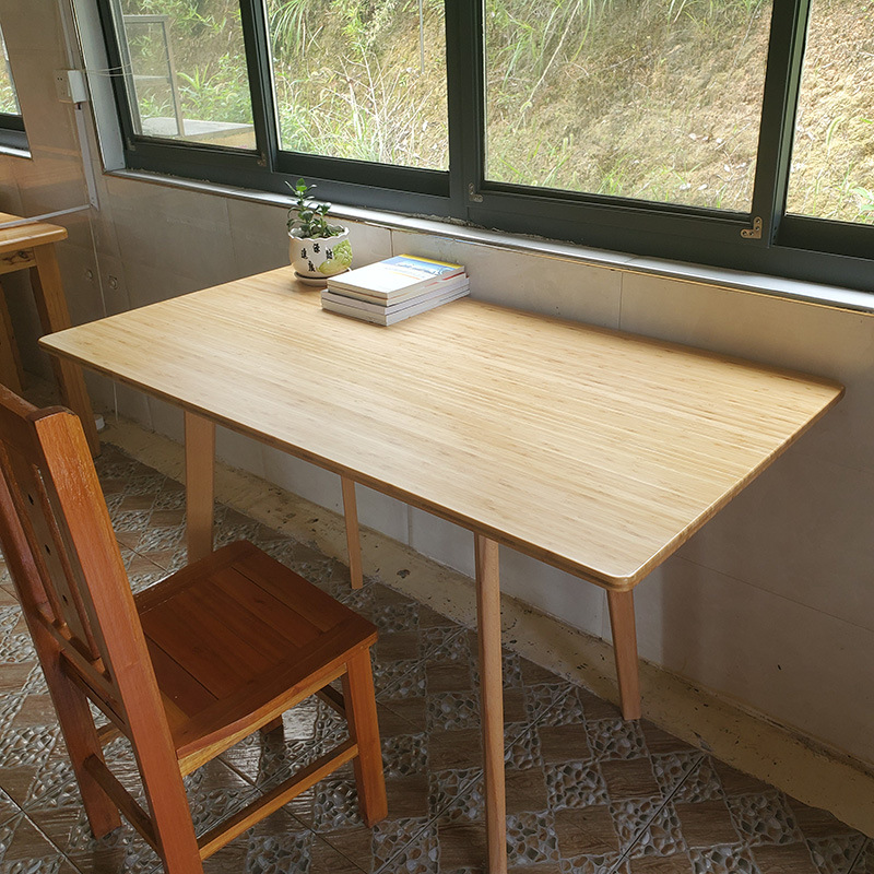 Factory custom solid bamboo desktop desk office table